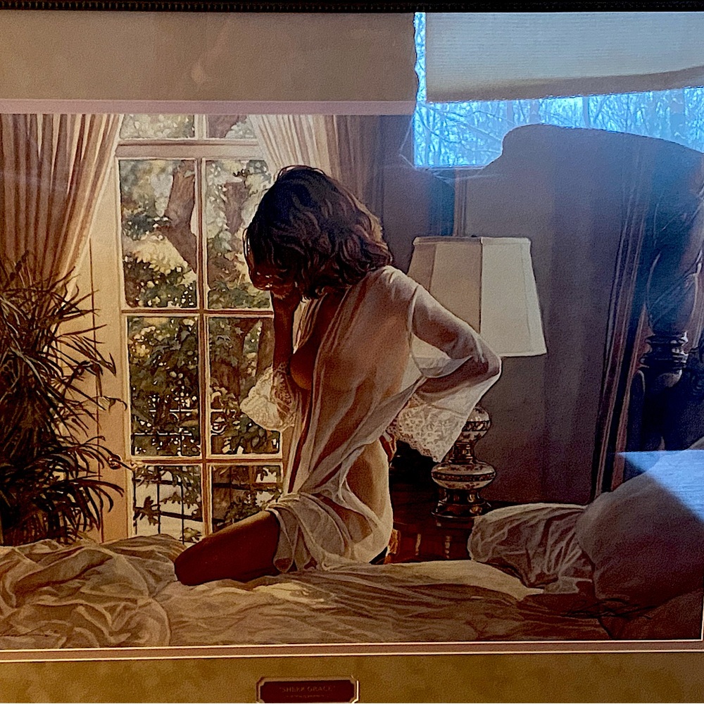 Limited Edition Steve Hanks Sheer Grace Framed and Numbered Lithograph.